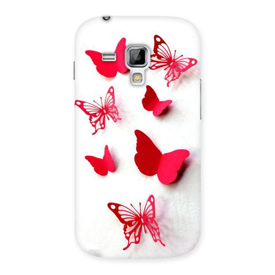 Red Butterflies Back Case for Galaxy S Duos