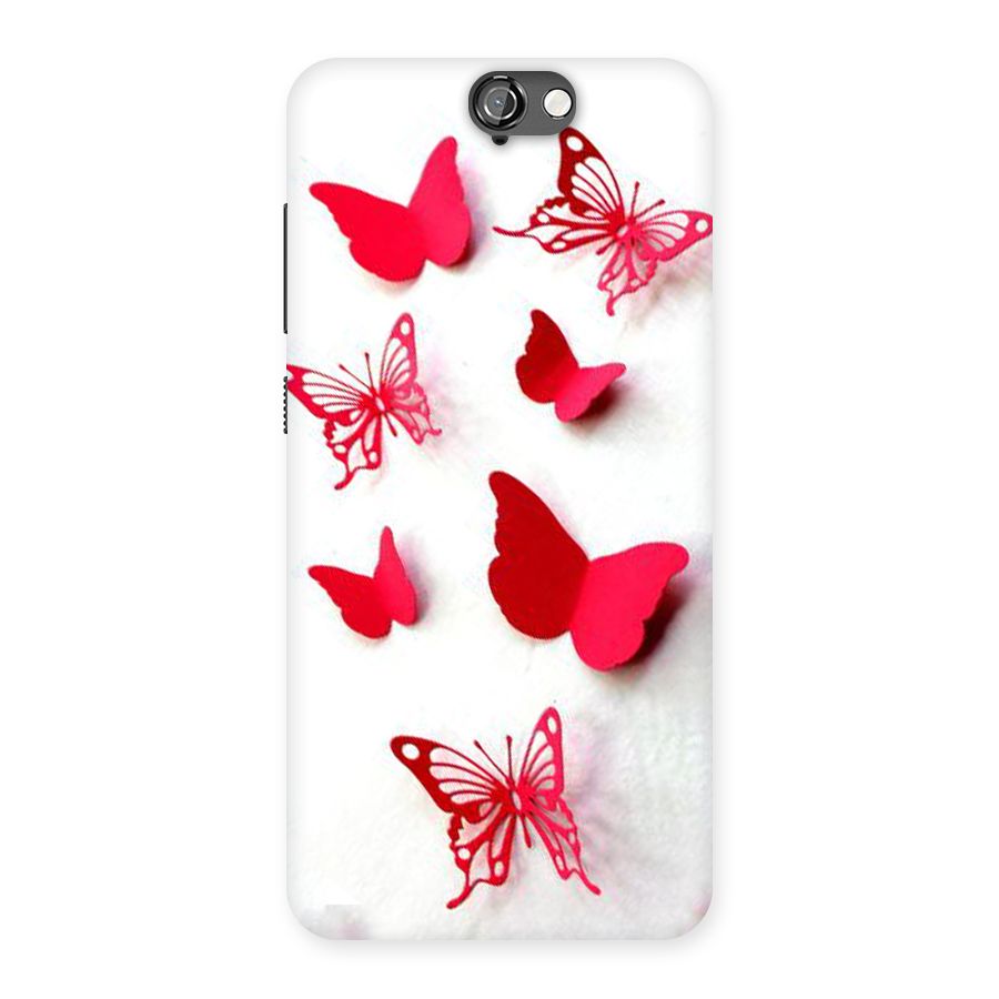 Red Butterflies Back Case for HTC One A9