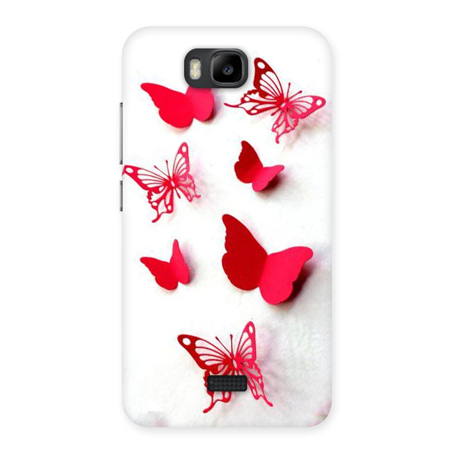 Red Butterflies Back Case for Honor Bee