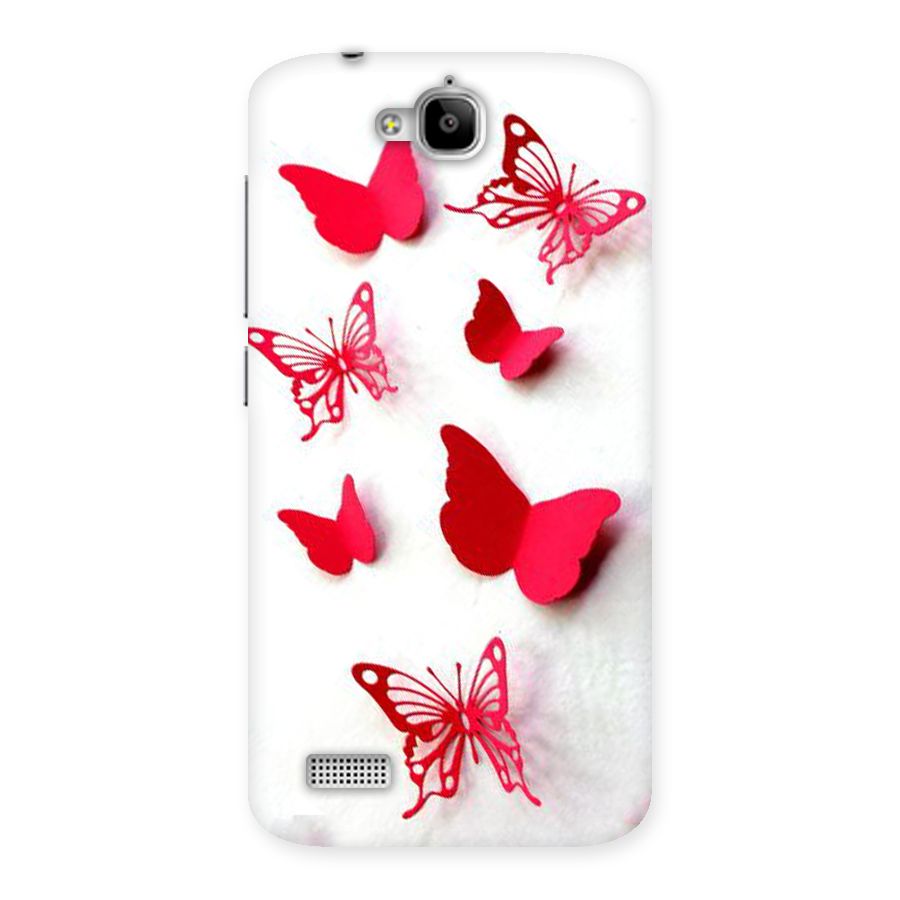 Red Butterflies Back Case for Honor Holly