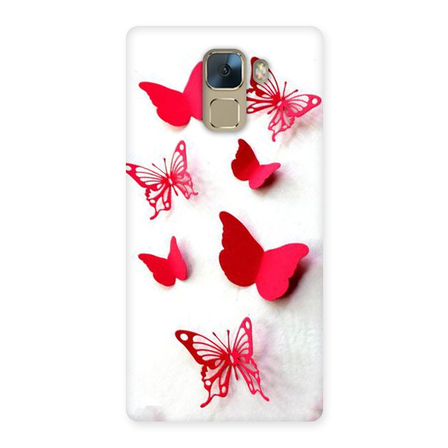 Red Butterflies Back Case for Huawei Honor 7