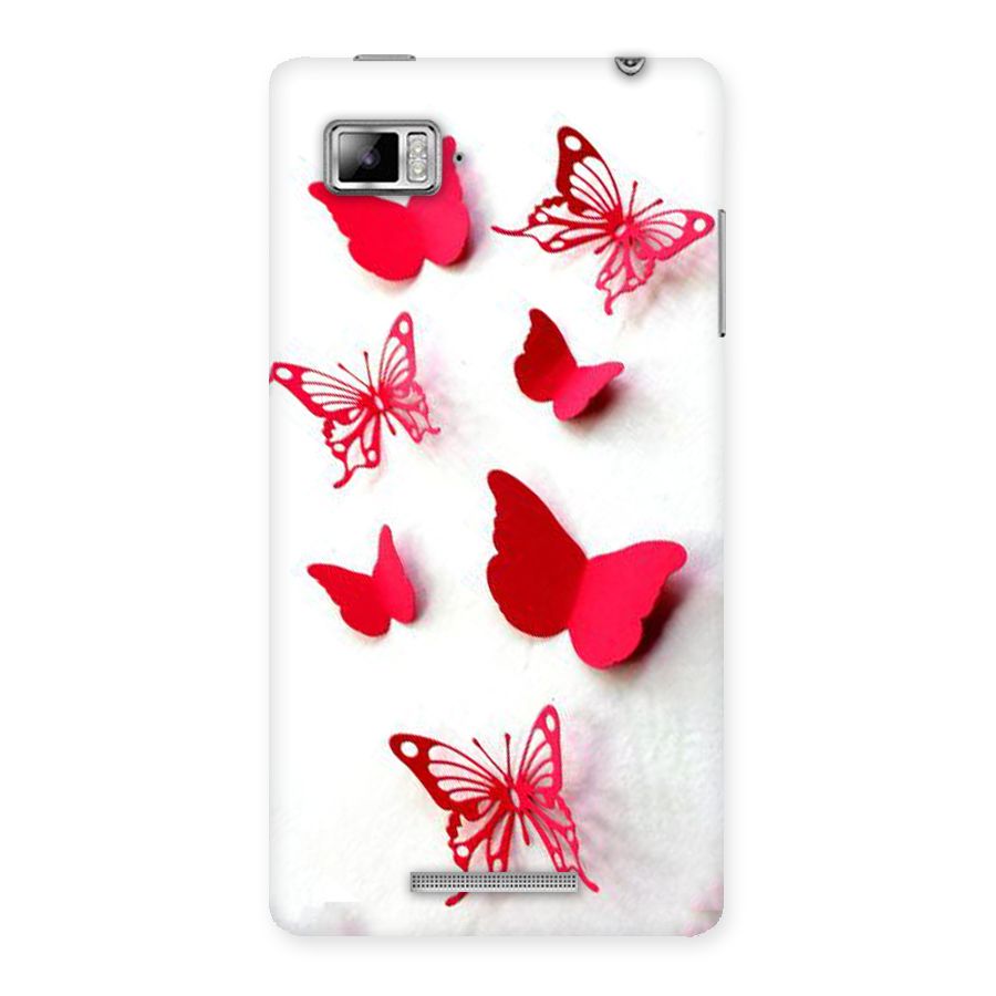 Red Butterflies Back Case for Lenovo Vibe Z K910
