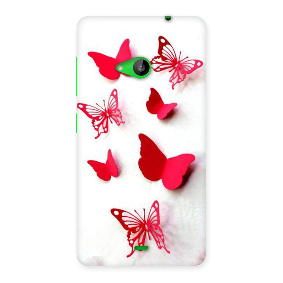 Red Butterflies Back Case for Lumia 535