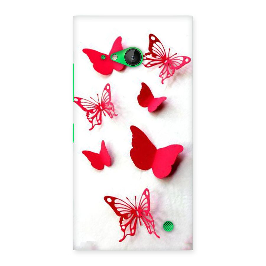 Red Butterflies Back Case for Lumia 730