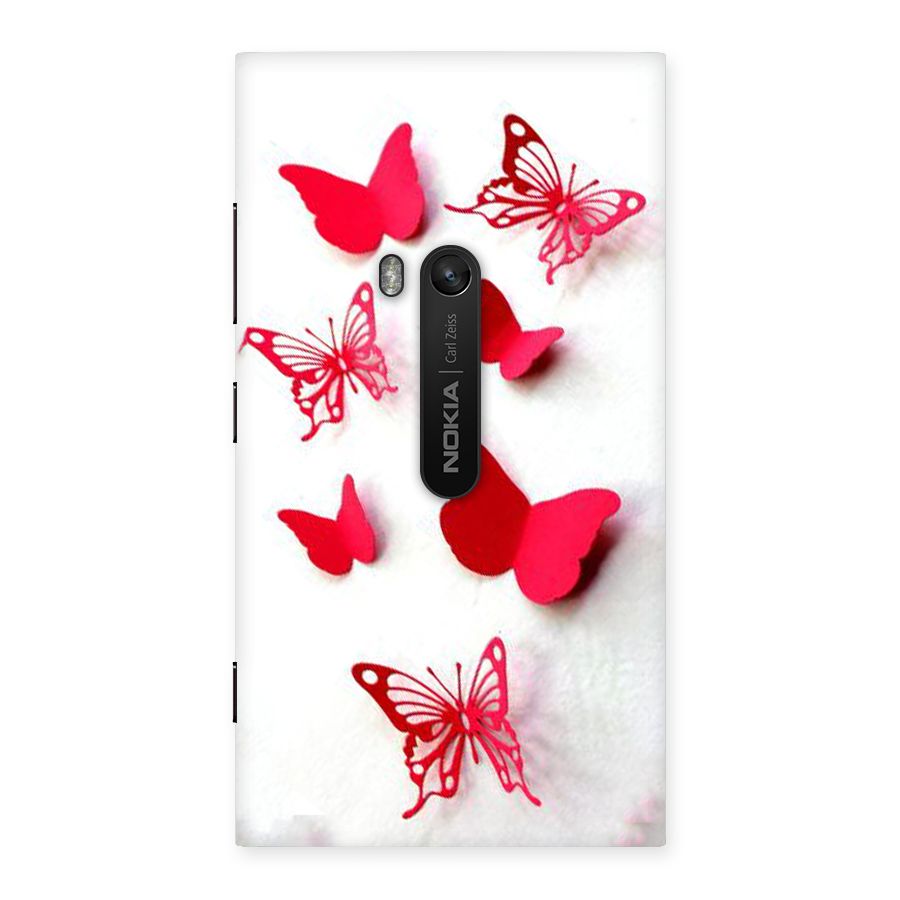 Red Butterflies Back Case for Lumia 920