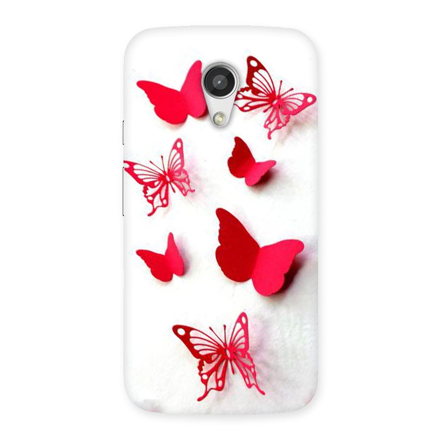 Red Butterflies Back Case for Moto G 2nd Gen