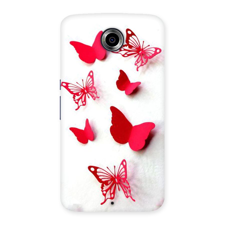 Red Butterflies Back Case for Nexsus 6