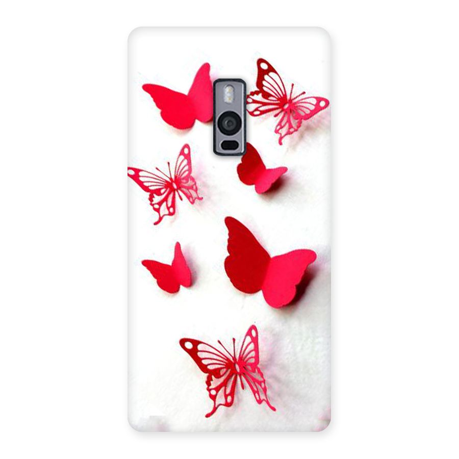 Red Butterflies Back Case for OnePlus Two