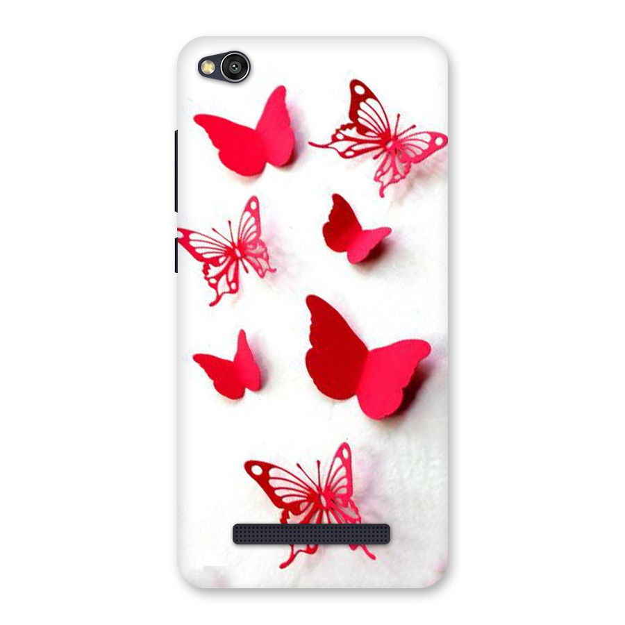 Red Butterflies Back Case for Redmi 4A