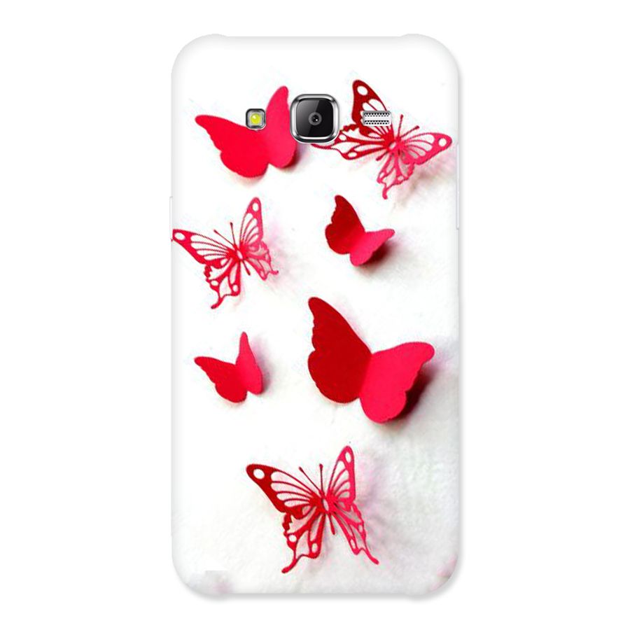 Red Butterflies Back Case for Samsung Galaxy J2 Prime