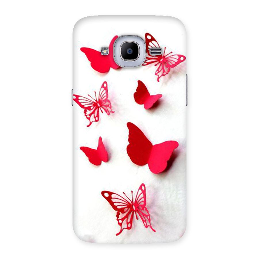 Red Butterflies Back Case for Samsung Galaxy J2 Pro