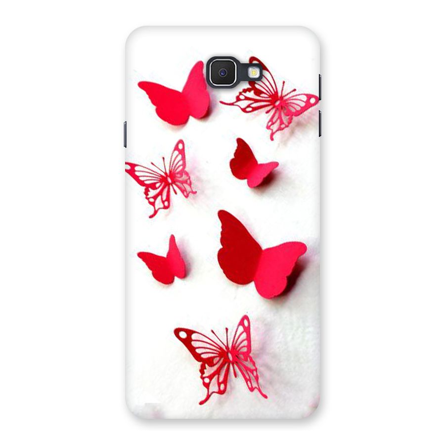 Red Butterflies Back Case for Samsung Galaxy J7 Prime