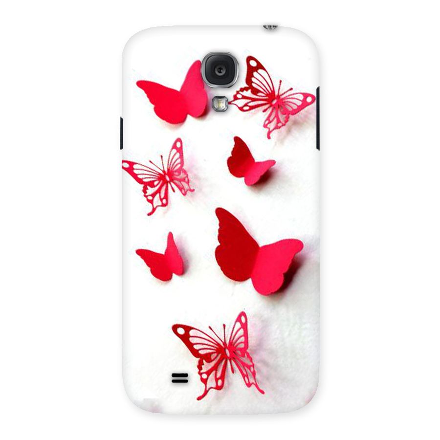Red Butterflies Back Case for Samsung Galaxy S4