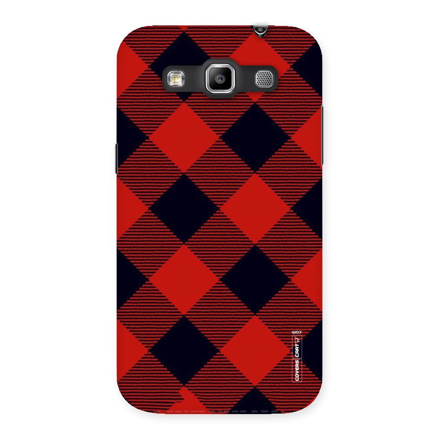 Red Diagonal Check Back Case for Galaxy Grand Quattro