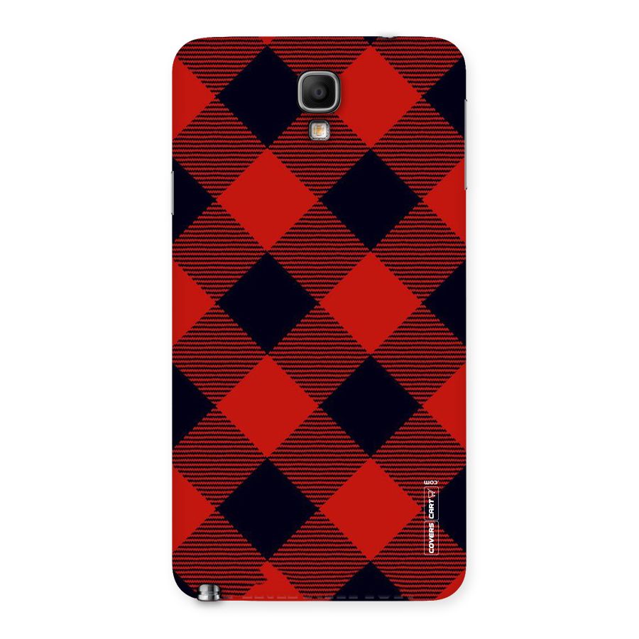 Red Diagonal Check Back Case for Galaxy Note 3 Neo