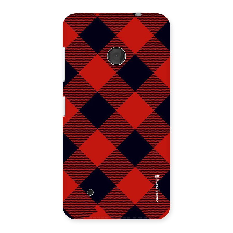 Red Diagonal Check Back Case for Lumia 530
