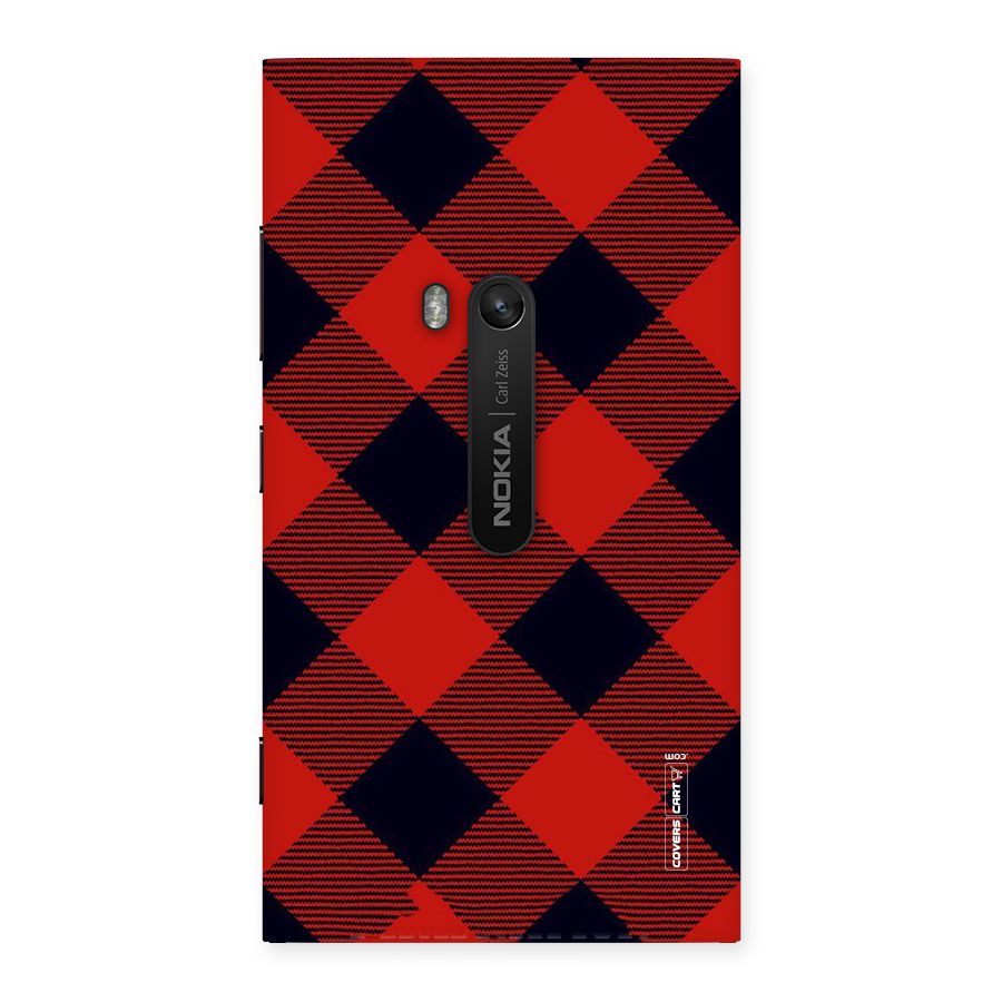 Red Diagonal Check Back Case for Lumia 920