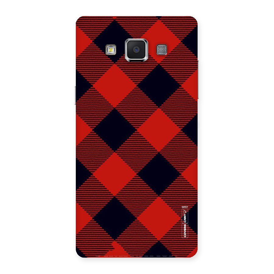 Red Diagonal Check Back Case for Samsung Galaxy A5