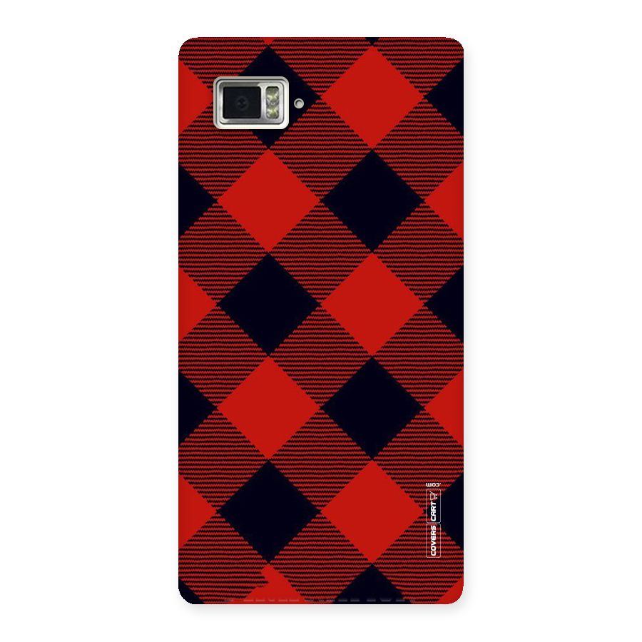 Red Diagonal Check Back Case for Vibe Z2 Pro K920