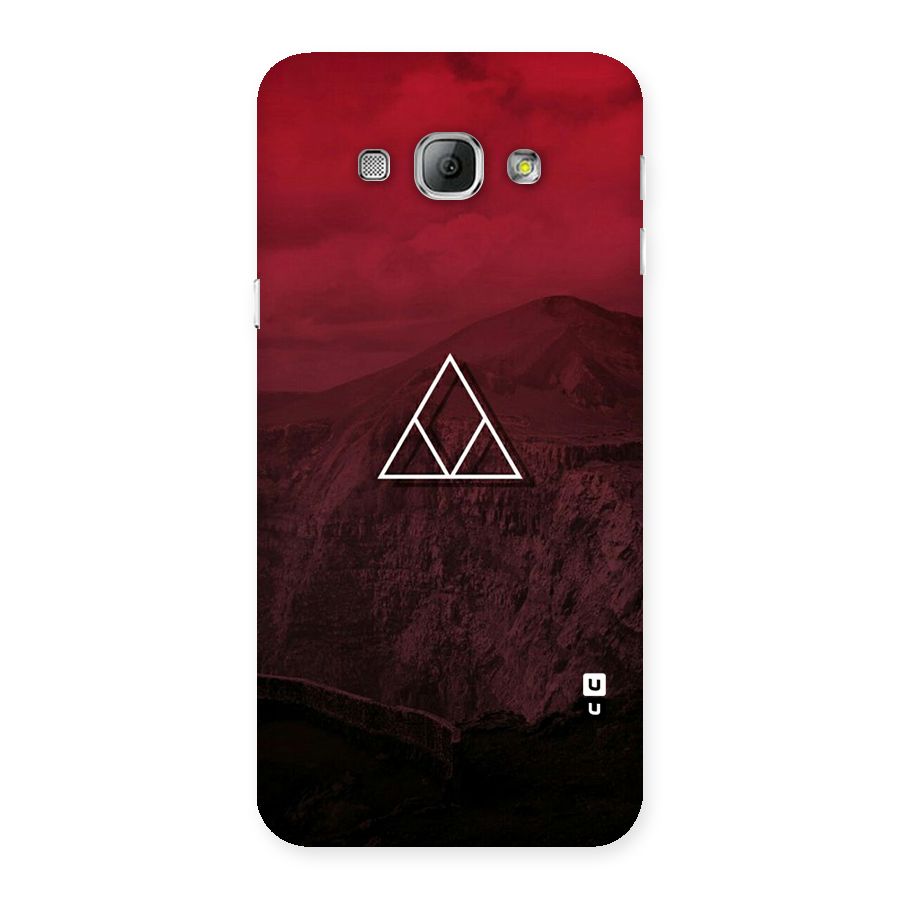 Red Hills Back Case for Galaxy A8