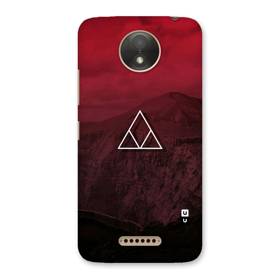 Red Hills Back Case for Moto C Plus