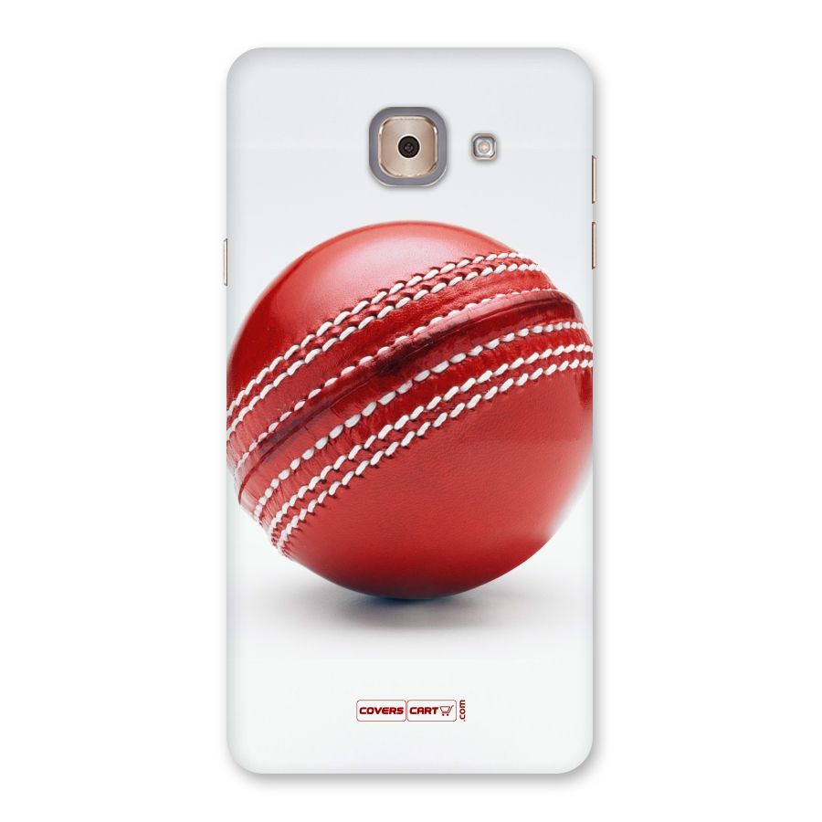 Red International Cricket Ball Back Case for Galaxy J7 Max
