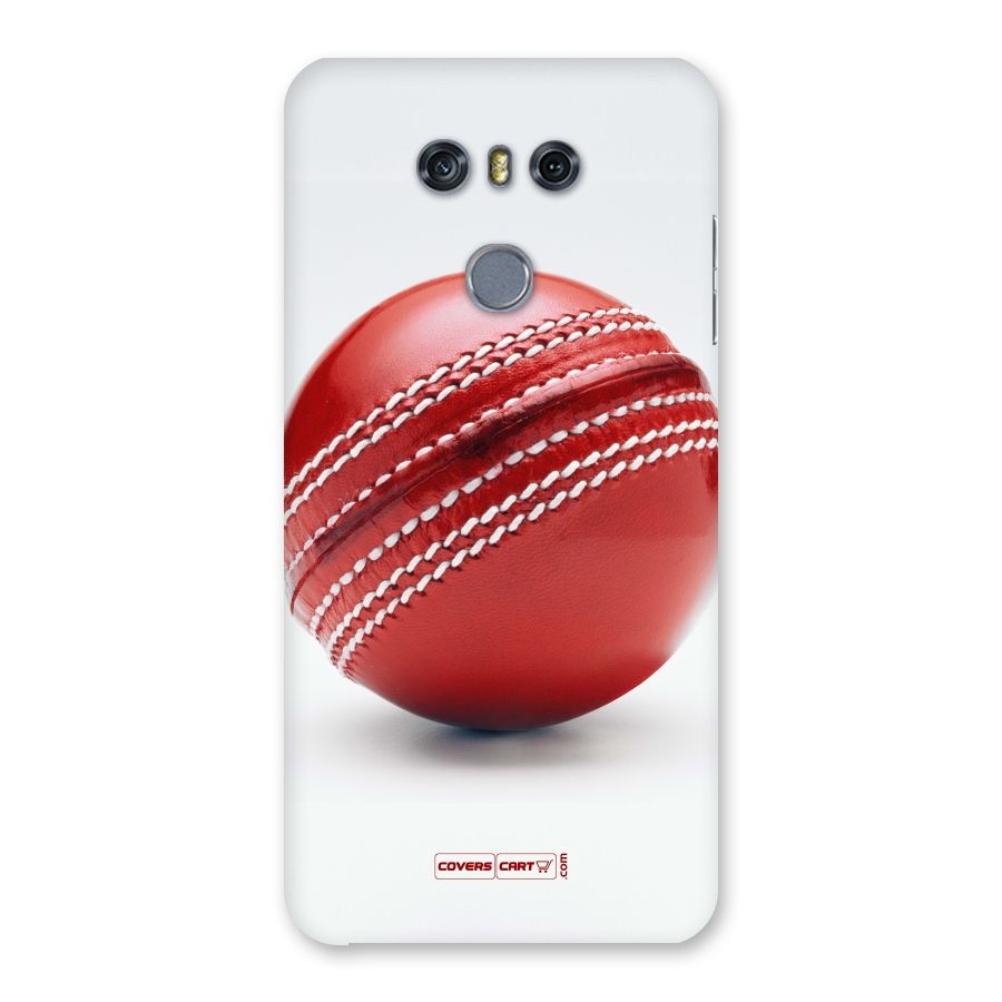 Red International Cricket Ball Back Case for LG G6