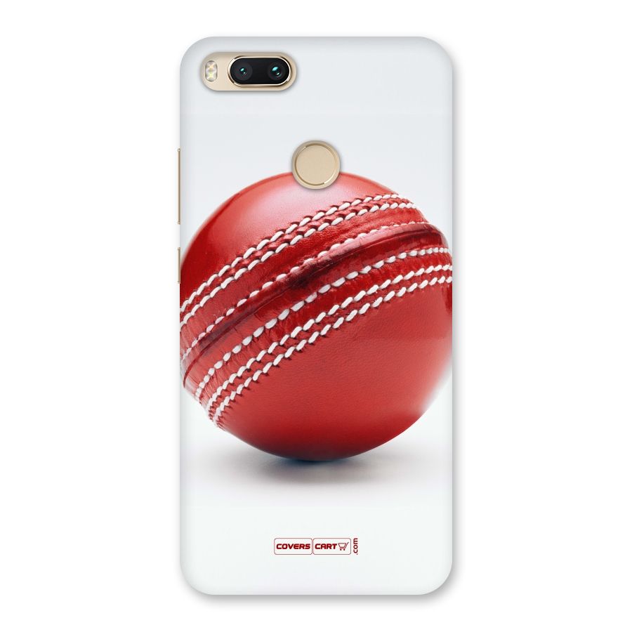 Red International Cricket Ball Back Case for Mi A1