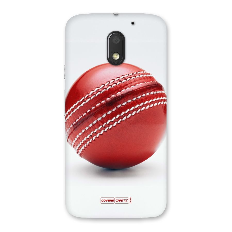 Red International Cricket Ball Back Case for Moto E3 Power