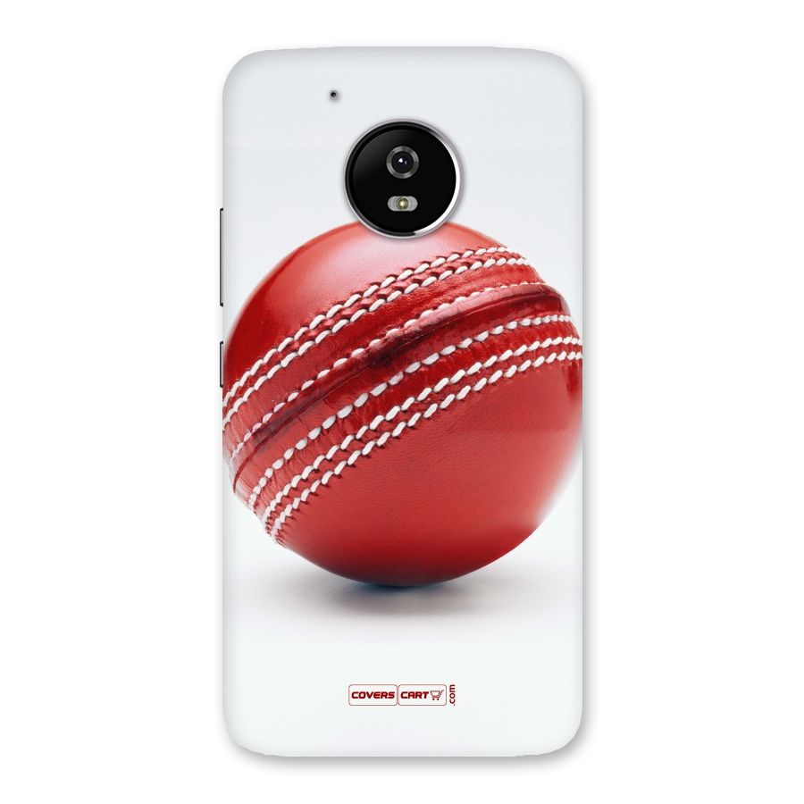 Red International Cricket Ball Back Case for Moto G5