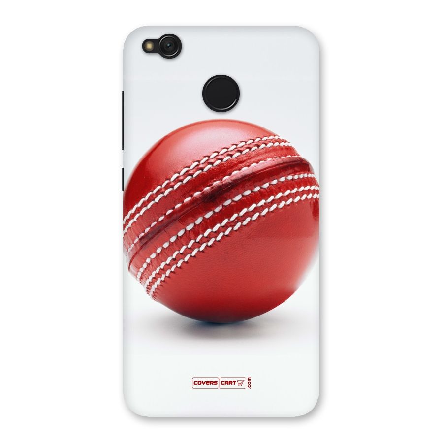 Red International Cricket Ball Back Case for Redmi 4