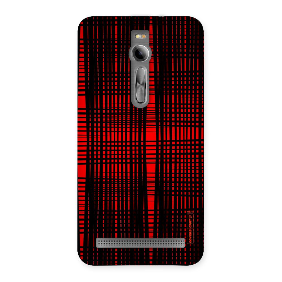 Red Net Design Back Case for Asus Zenfone 2