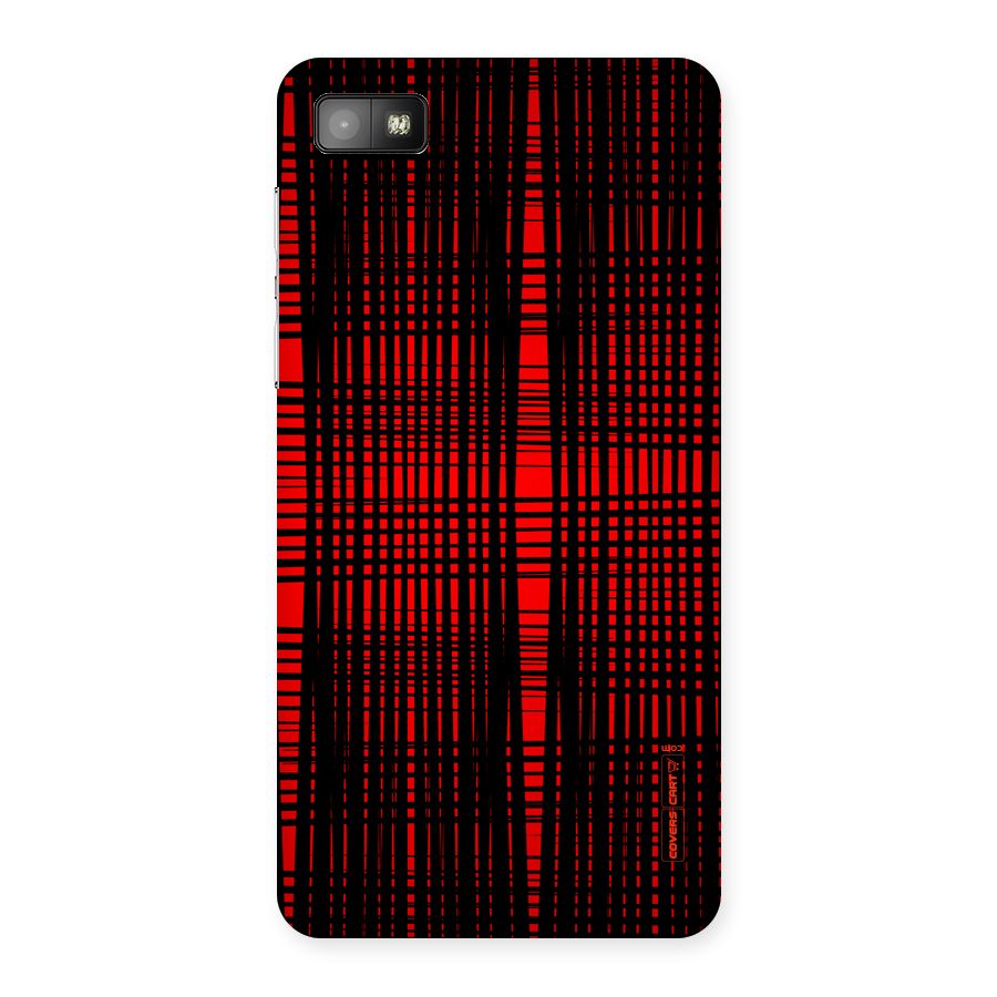 Red Net Design Back Case for Blackberry Z10