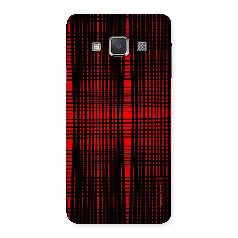 Red Net Design Back Case for Galaxy A3