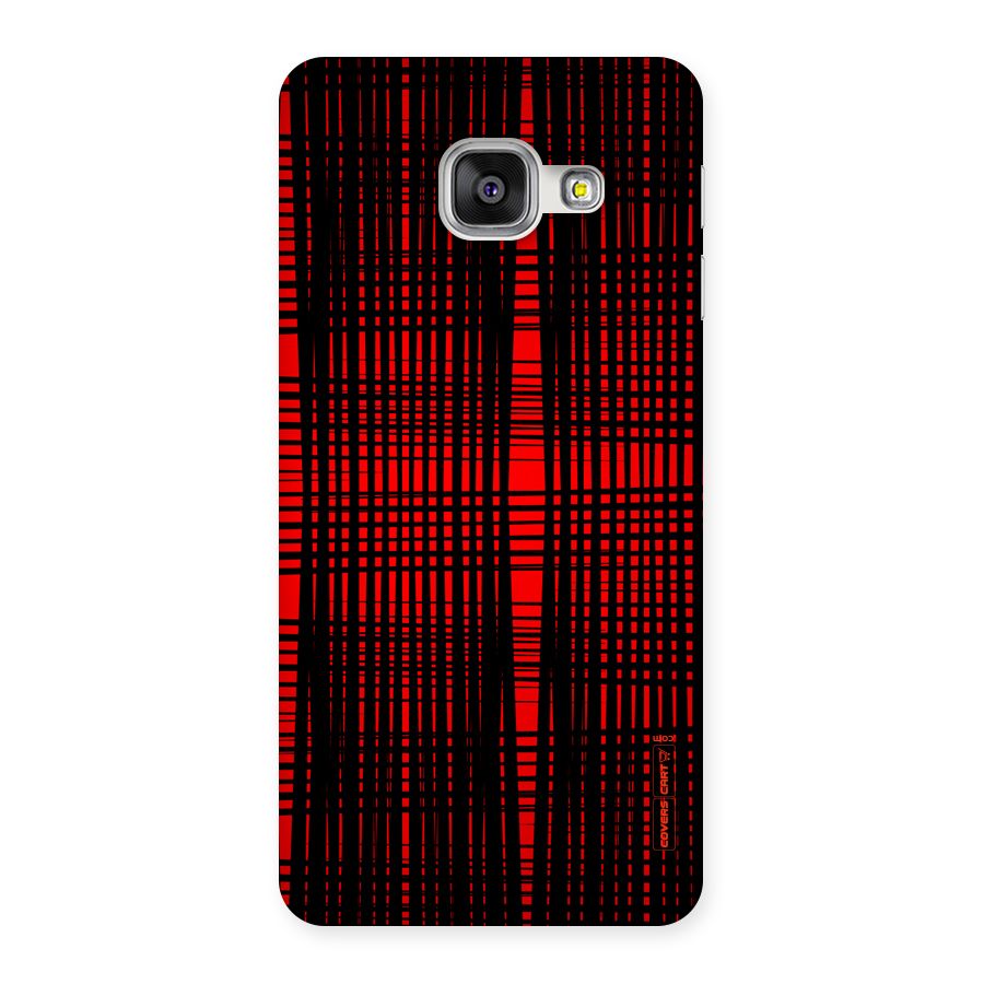 Red Net Design Back Case for Galaxy A3 2016