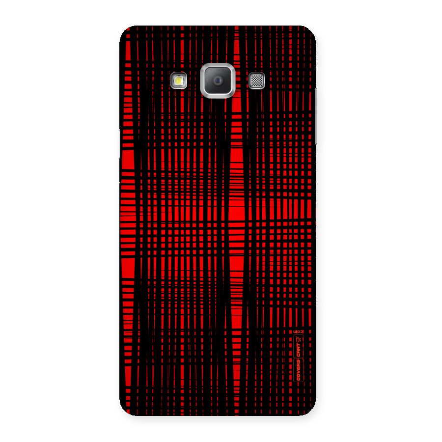 Red Net Design Back Case for Galaxy A7