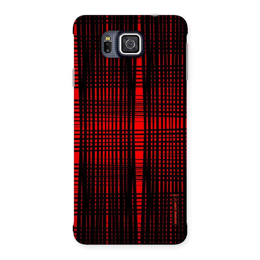 Red Net Design Back Case for Galaxy Alpha