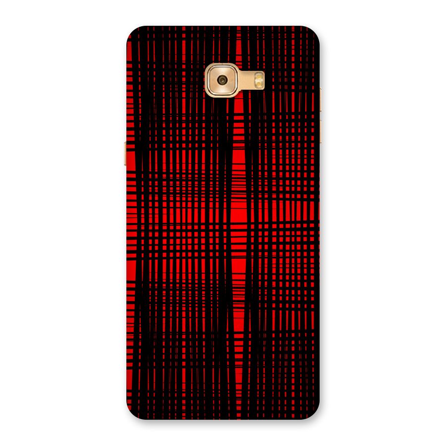 Red Net Design Back Case for Galaxy C9 Pro