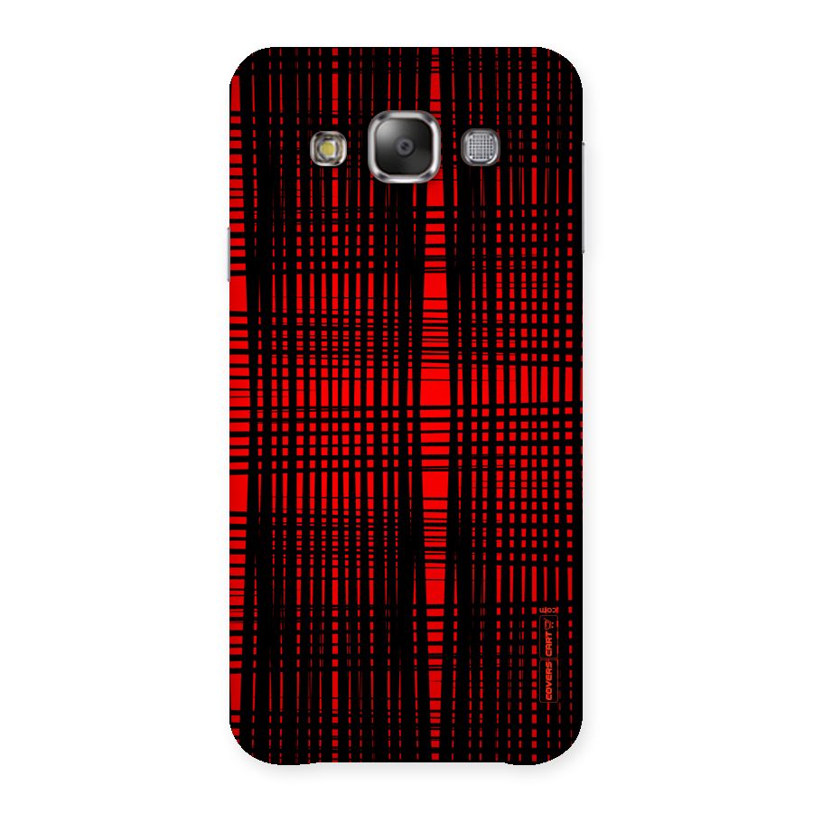 Red Net Design Back Case for Galaxy E7