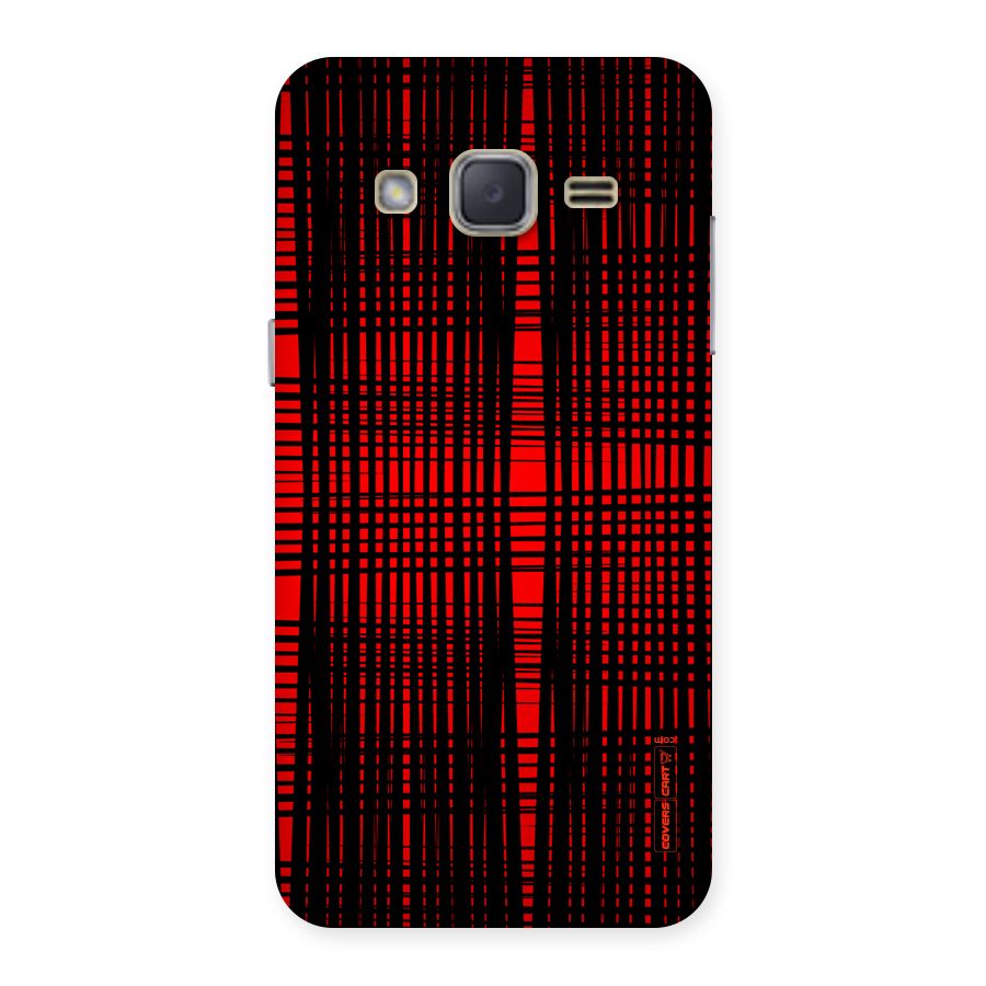 Red Net Design Back Case for Galaxy J2