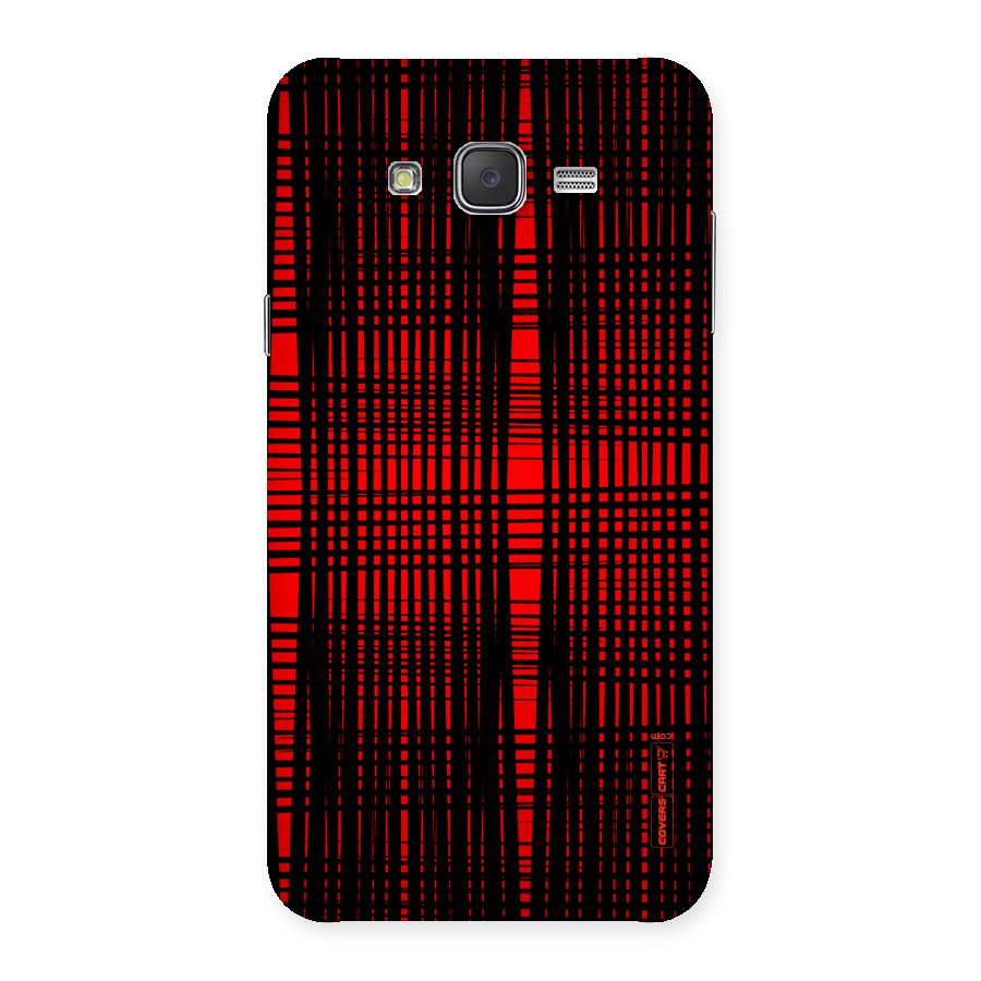 Red Net Design Back Case for Galaxy J7