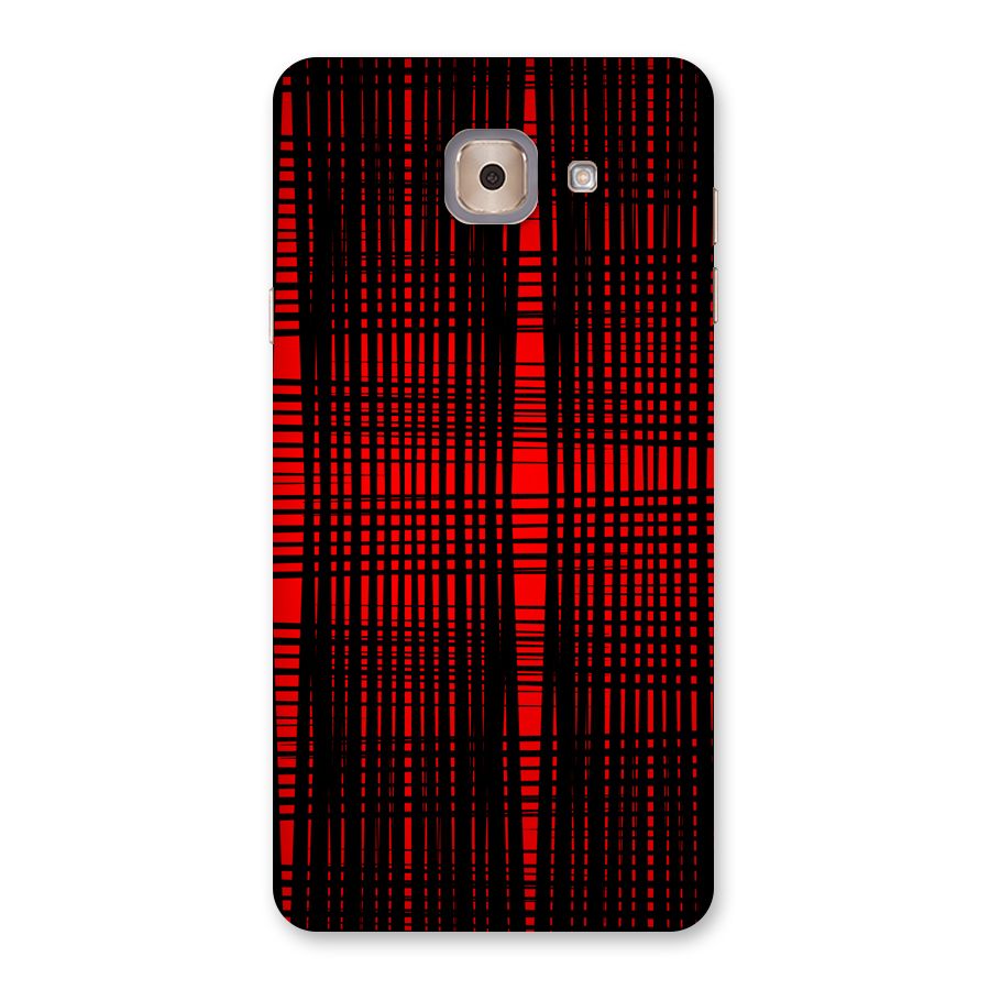 Red Net Design Back Case for Galaxy J7 Max