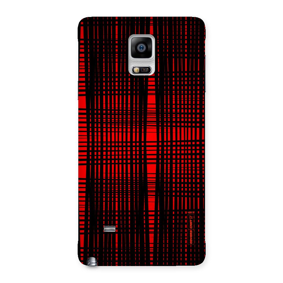 Red Net Design Back Case for Galaxy Note 4