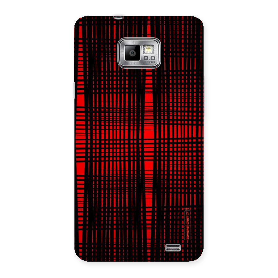 Red Net Design Back Case for Galaxy S2