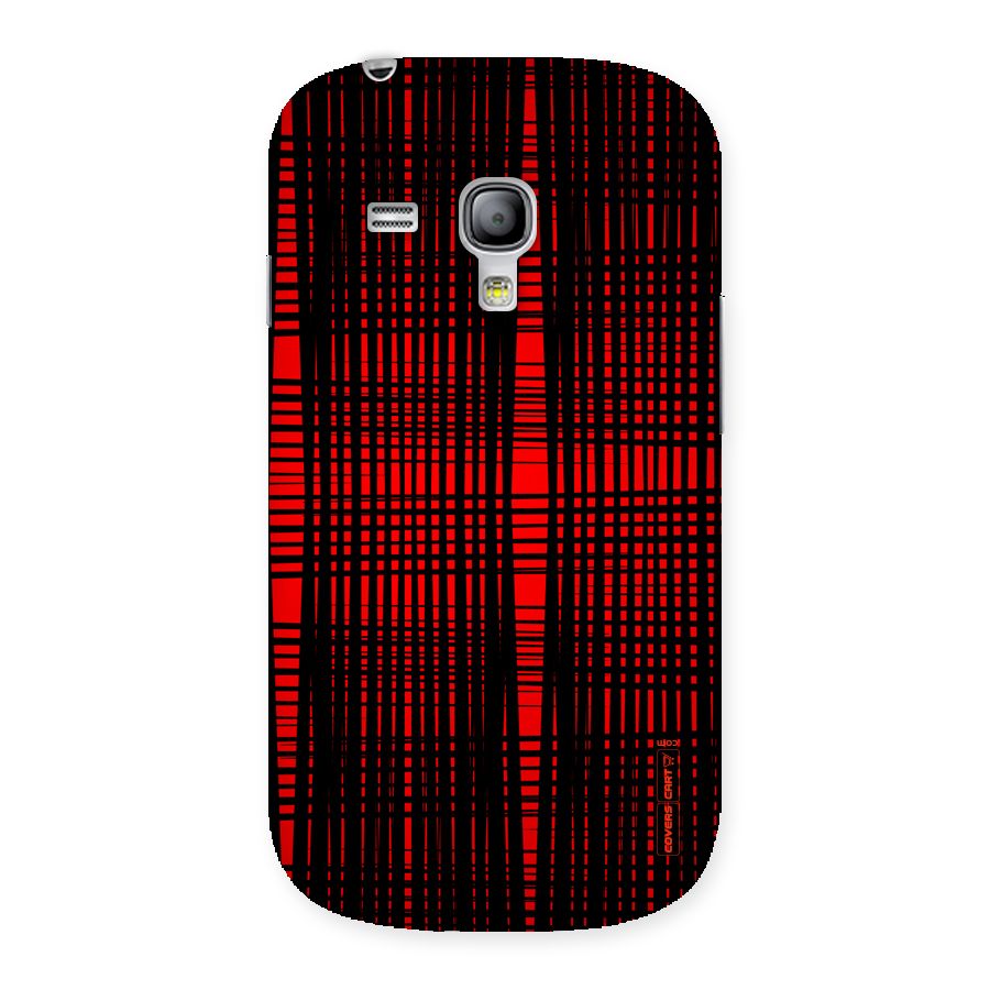 Red Net Design Back Case for Galaxy S3 Mini