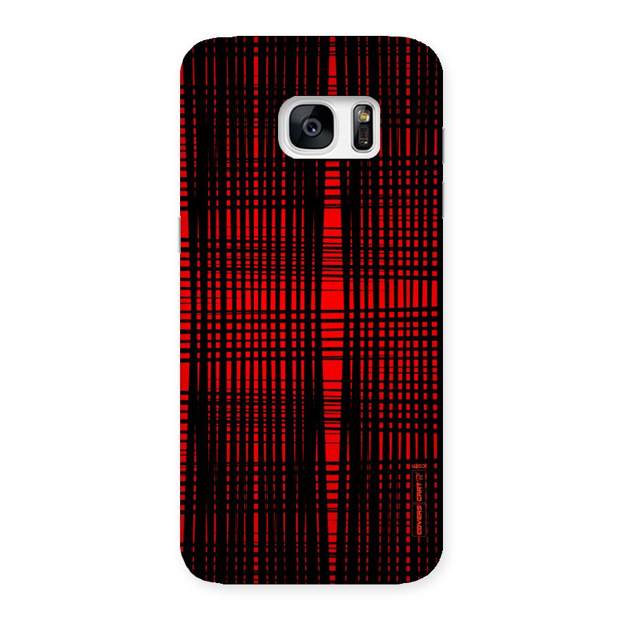 Red Net Design Back Case for Galaxy S7 Edge