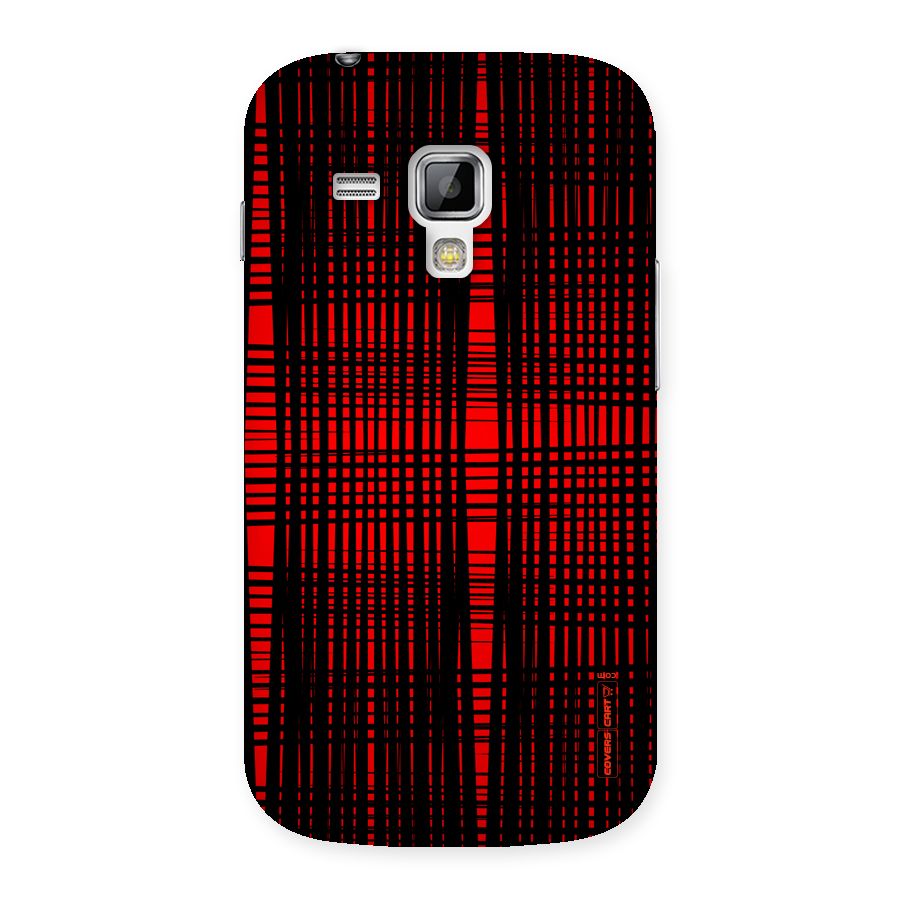 Red Net Design Back Case for Galaxy S Duos