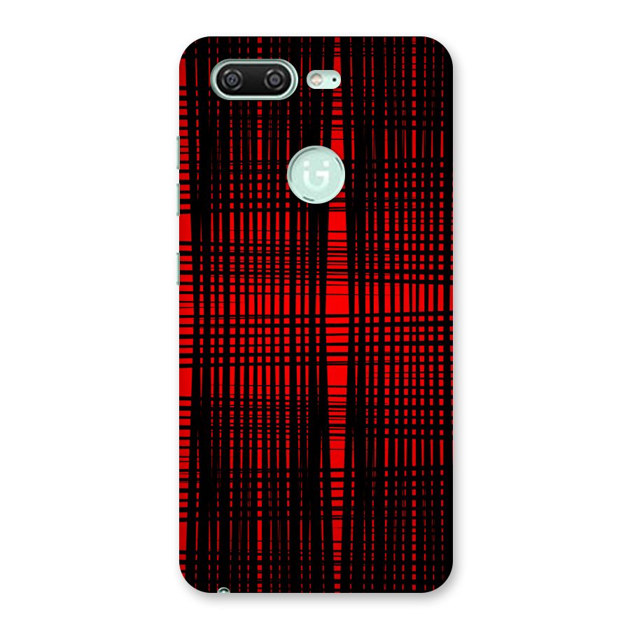 Red Net Design Back Case for Gionee S10