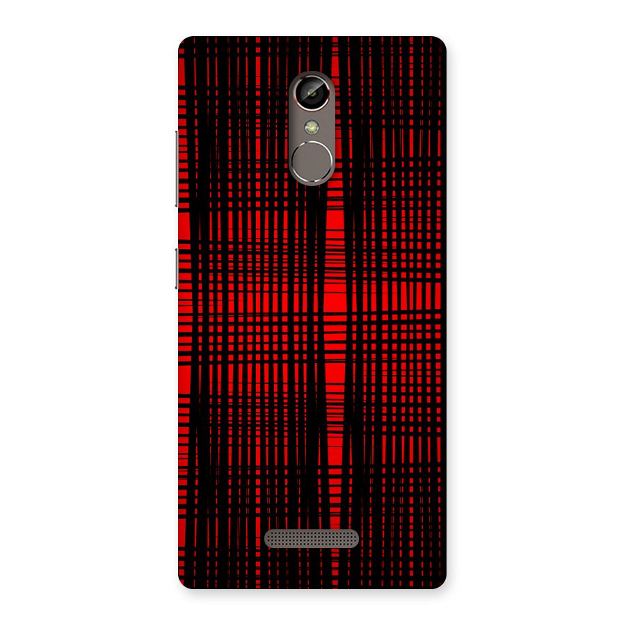 Red Net Design Back Case for Gionee S6s