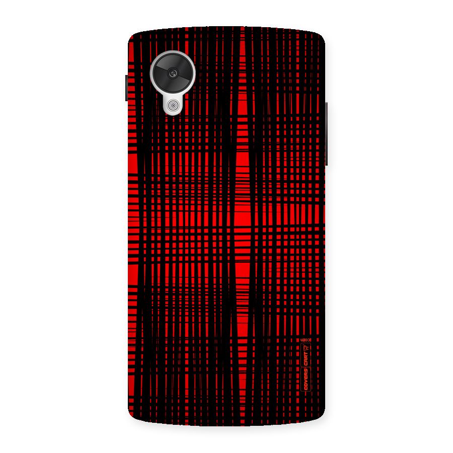 Red Net Design Back Case for Google Nexsus 5